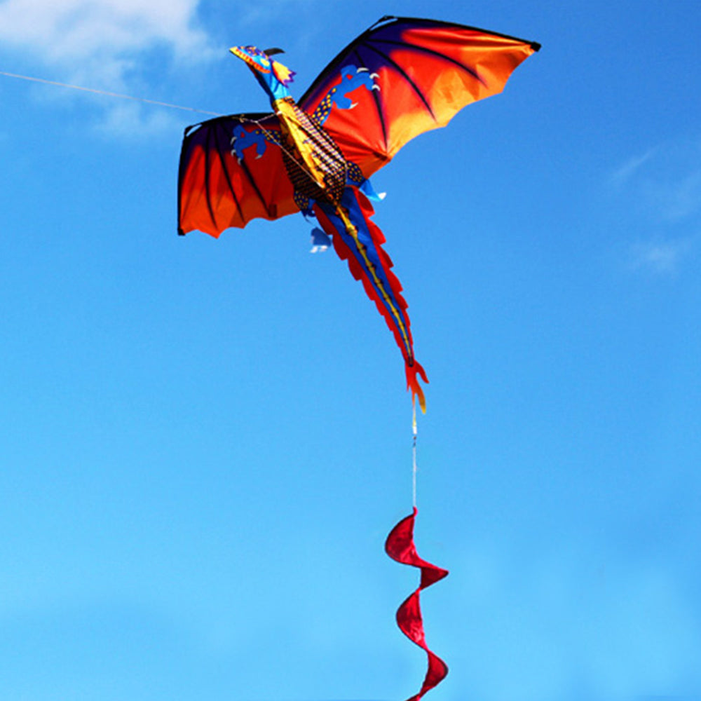 Classical Stereoscopic Dragon Kite With Tail and Flying Tool
