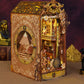 3D Wooden Puzzle Book Stand Miniature Dollhouse Kit