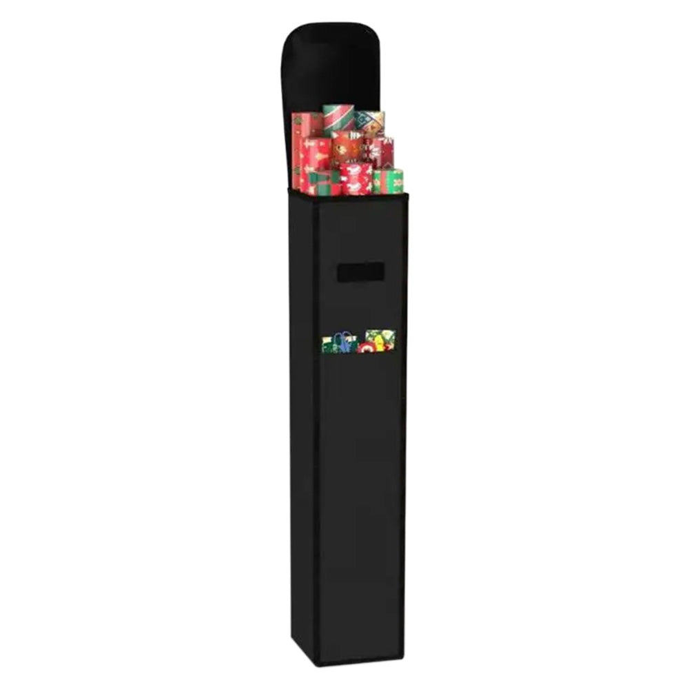 Wrapping Paper Storage Bag with Pocket for 9 Christmas Gift Wrap Rolls