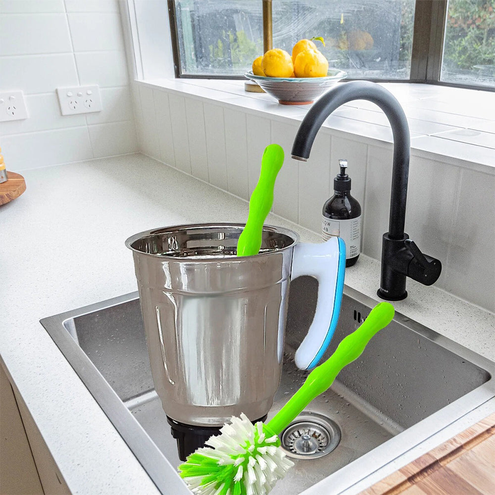 3Pcs Pot Washing Cleaning Brush with Nylon Bristles