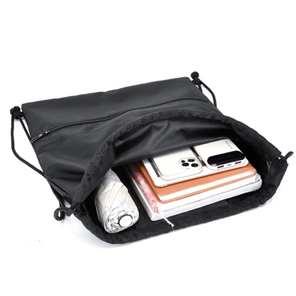 Water-resistant Drawstring Backpack Bag Portable Gym Backpack for Outdoor Travel