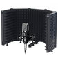 5 Panel Microphone Isolation Shield Vocal Booth Recording Sound Absorbing Foams