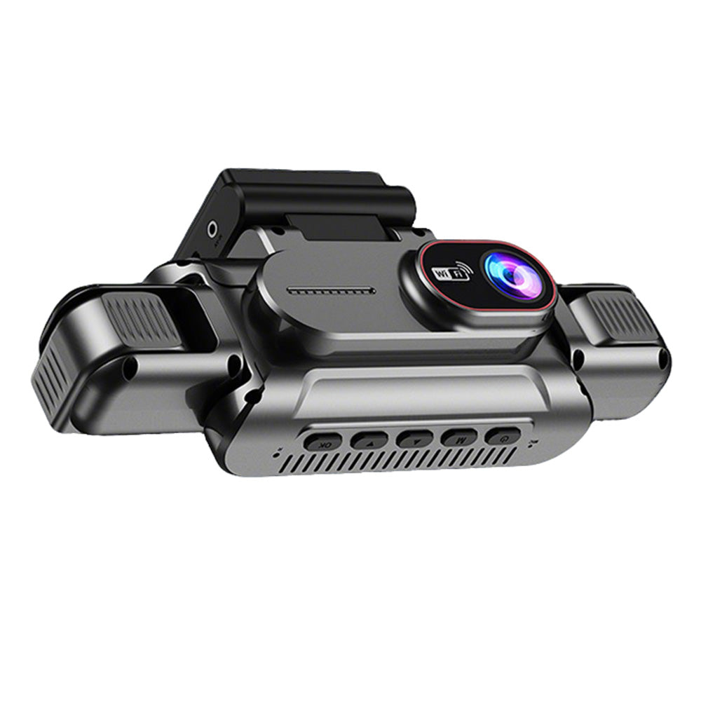 4 Channel Dash Cam with WiFi 360-Degree Panoramic Recording and 32GB Card Included