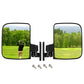 1 Pair Adjustable Golf Cart Universal Side Rear View Mirrors For Club EZGO Yamaha