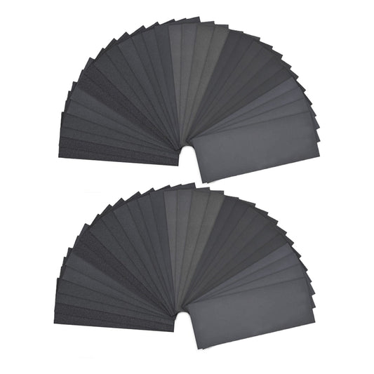 90Pcs Dry Wet Sandpaper Polishing Abrasive Paper Set