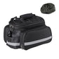 Bicycle Rear Seat Bag Bike Rack Bag Cycle Luggage Carrier Expandable Trunk Bag with Rain Cover