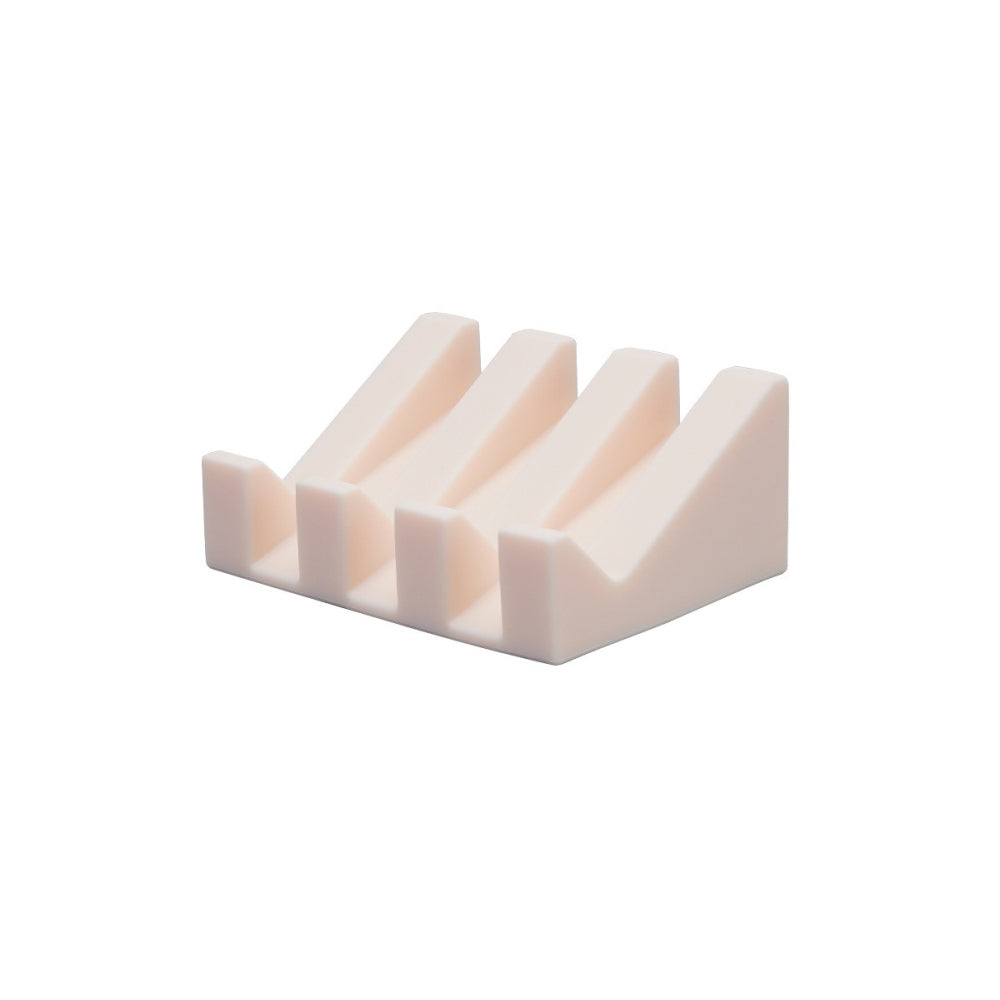 2Pcs Silicone Soap Dish Holder Set Non-Slip Draining Soap Box