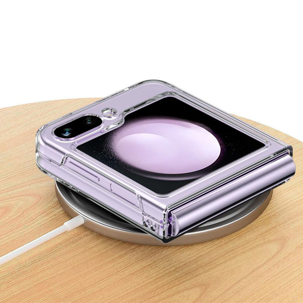 Shockproof Clear Cover for Samsung Galaxy Z Flip5/Flip6 5G Phone Case