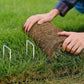 50Pcs 15cm Galvanized U Shaped Stakes for Weed Barrier and Landscape Fabric