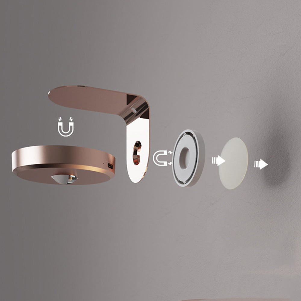 Rotating Picture Light for Wall with 3 Light Modes Rechargeable Wall Lamp for Home