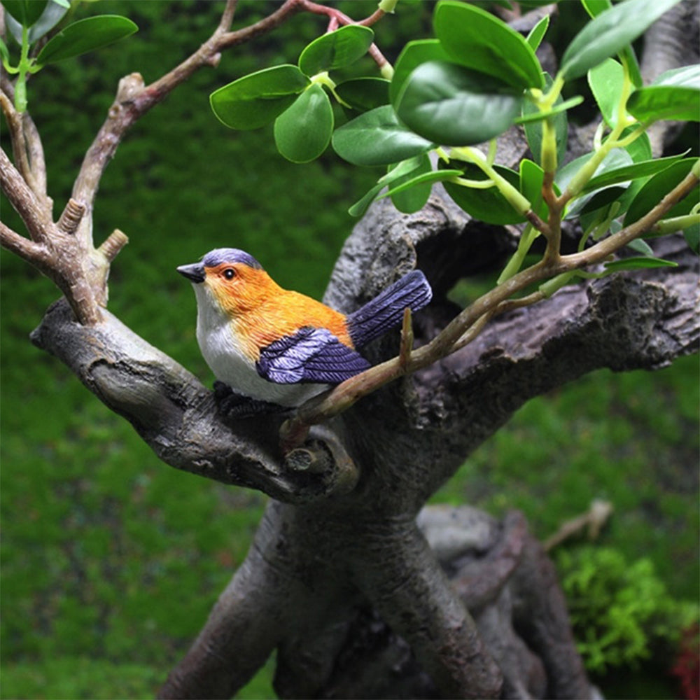 Fairy Garden Miniature Mini Birds with Nest Figurines