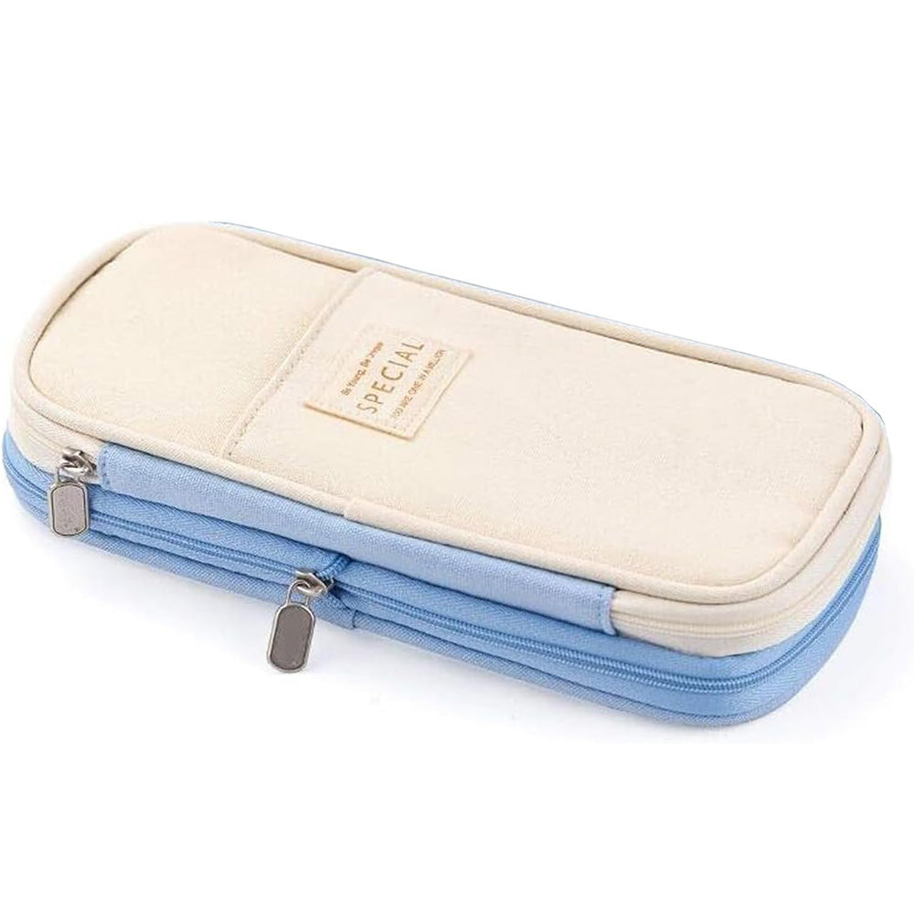 Large Capacity Expandable Zipper Pencil Case