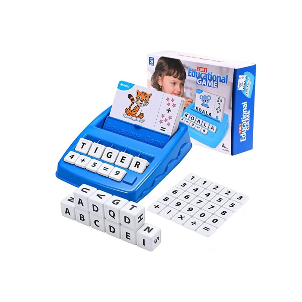 2-in-1 Matching Letter Spelling Number Cognition Educational Toy