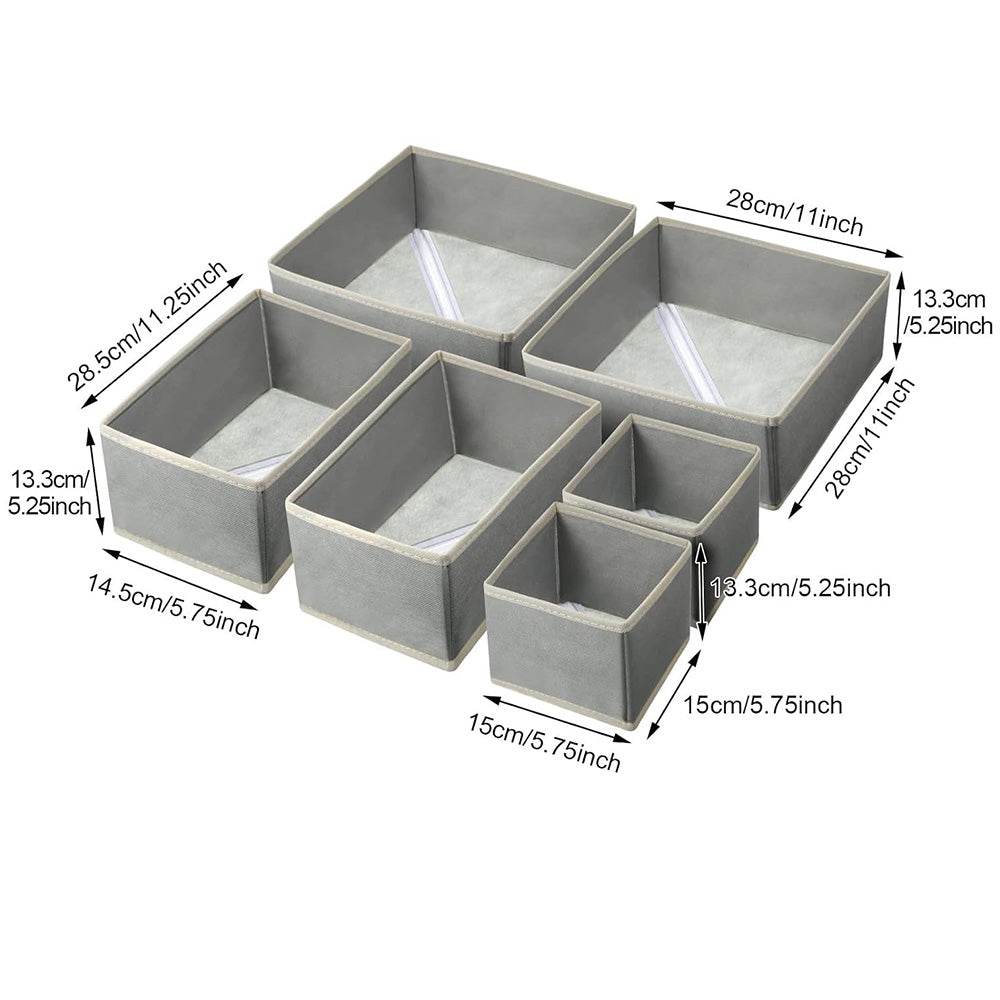 12PCS Drawer Organizers Foldable Closet Organization and Storage Dividers Bins