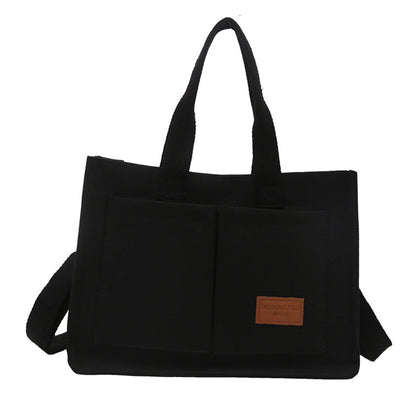 Large Canvas Tote Bag For Women With Compartments Crossbody Bag Purse Bag With Pockets