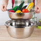 Stainless Steel Fine Mesh Strainer Colander for Rice Vegetables Fruit