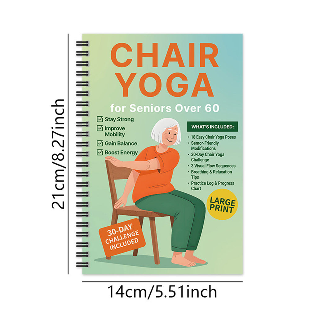 Chair Yoga Book for Seniors: Strength Balance & Wellness Exercises