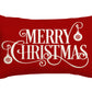 Merry Christmas Throw Pillowcase Rectangle Lumbar Winter Holiday Cushion Cover