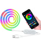 LED Neon Strip Light 4M Waterproof Flexible Rope RGB with Bluetooth Music Sync