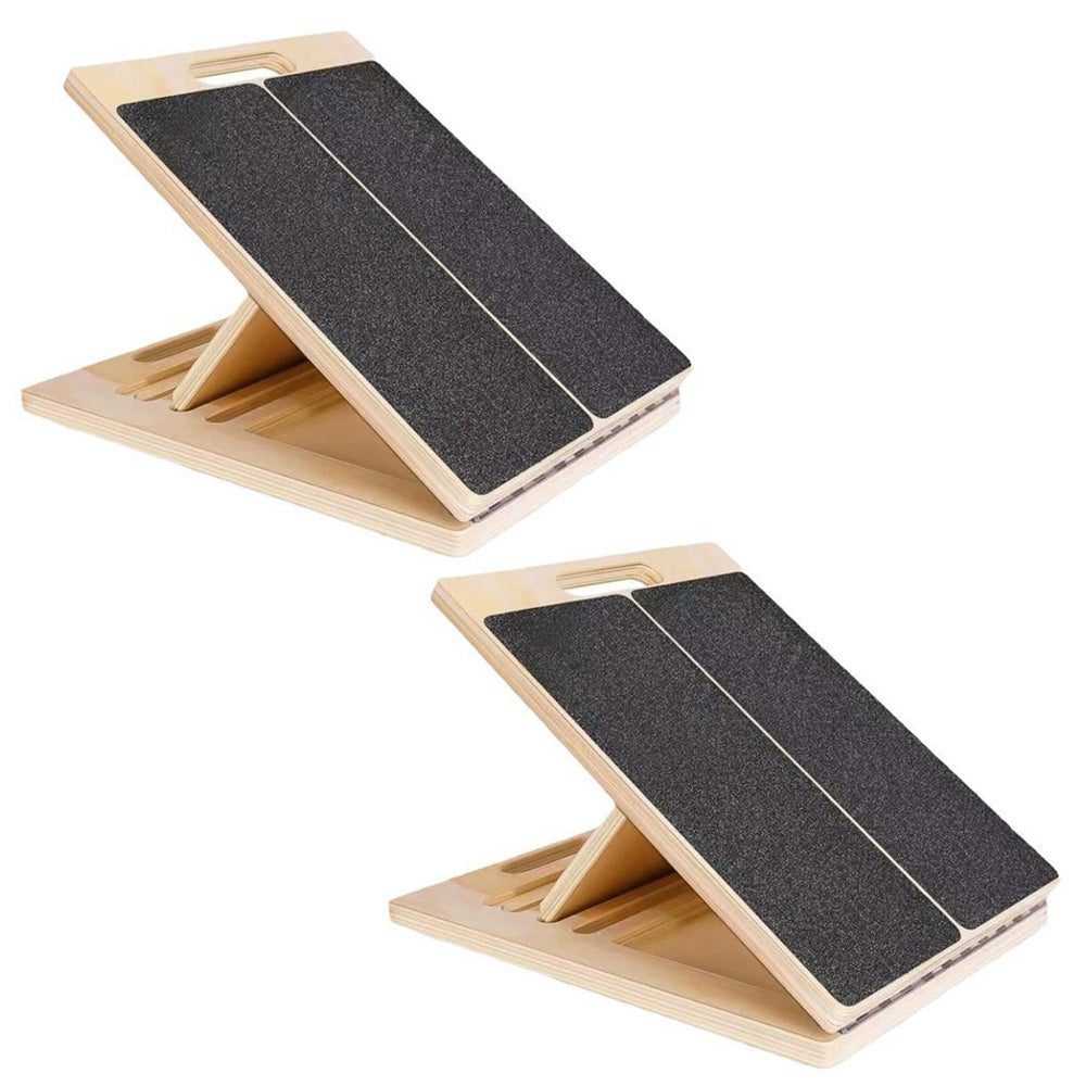 Portable Wooden Slant Board For Calf Stretching Adjustable Incline Board
