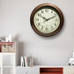 Silent Battery Powered Vintage Round Wall Clock