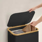 100L Laundry Basket with Lid Clothes Hampers for Laundry with Bamboo Handles Removable Bag