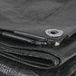 Black Tarpaulin Waterproof Furniture Caravan Cover