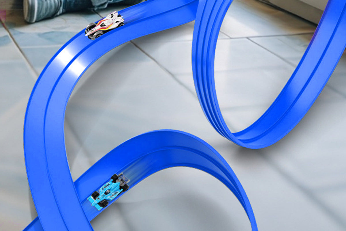 Five Meter Dual Lane Gravity Racing Track Set