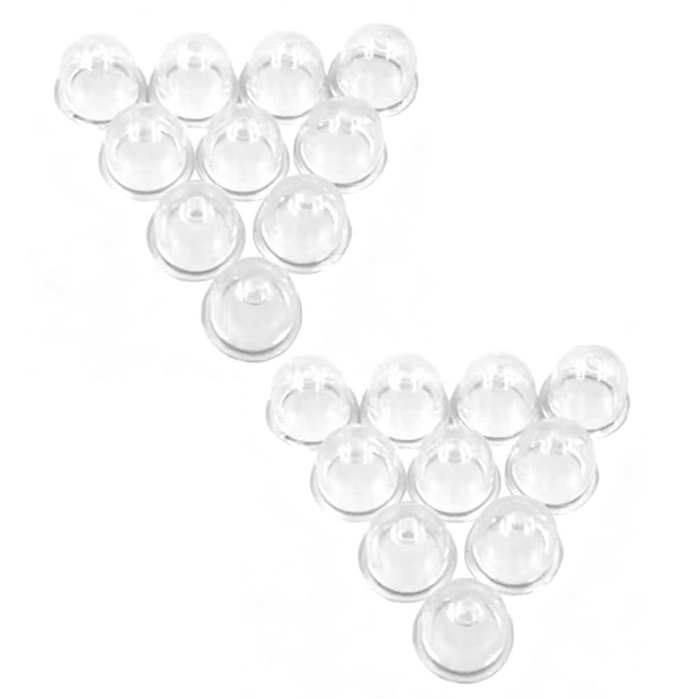 20 Pack Clear Carburetor Primer Bulbs for Trimmers Mowers and Hedge Machines
