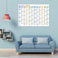 2026 Wall Calendar Planner with Annual Overview and Stickers