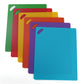 6 Pack Flexible Plastic Cutting Mats Non Slip Kitchen Cutting Boards Set with Food Icons