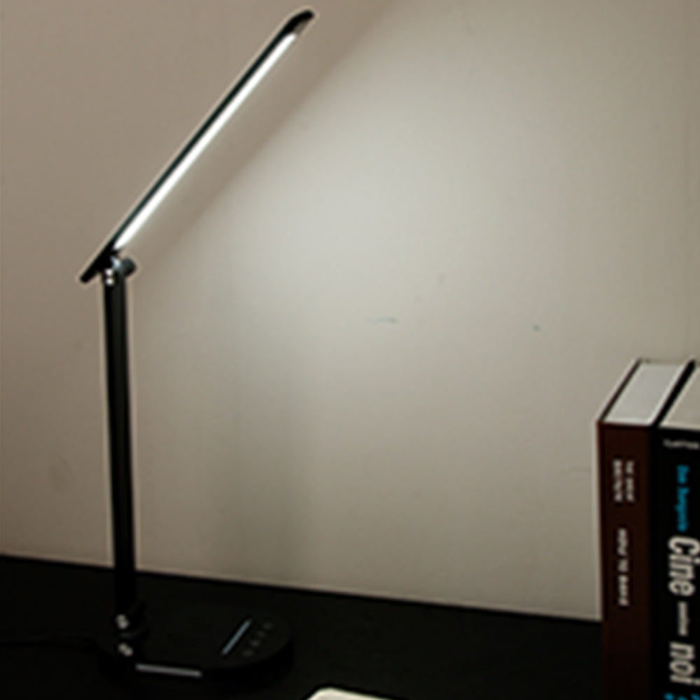 LED Eye-Caring Foldable Touch Control Reading Lamp with USB Ports