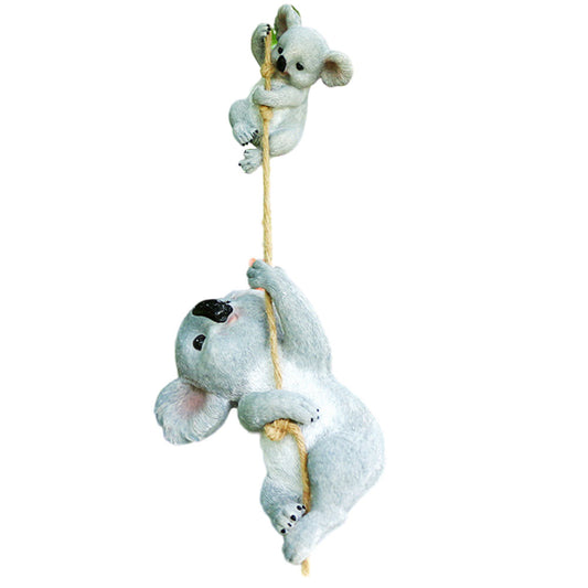 Resin Koala Garden Hanging Figurine Statue