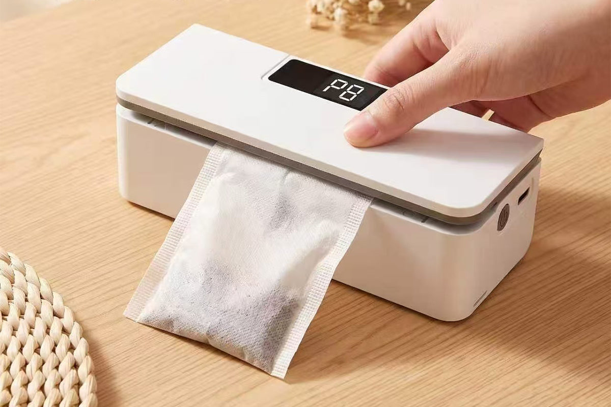 USB Bag Sealer Digital Display Magnetic Food Sealing Machine Plastic Bag Resealer for Snack Storage