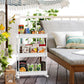 3 Tier Kitchen Bathroom Slim Rolling Trolley Storage Shelf