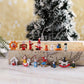 48pcs Wooden Christmas Tree Ornaments Set for Holiday Decoration