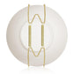14Pcs Invisible Plate Hangers for Wall Display Stainless Steel Gold Plate Holder Set