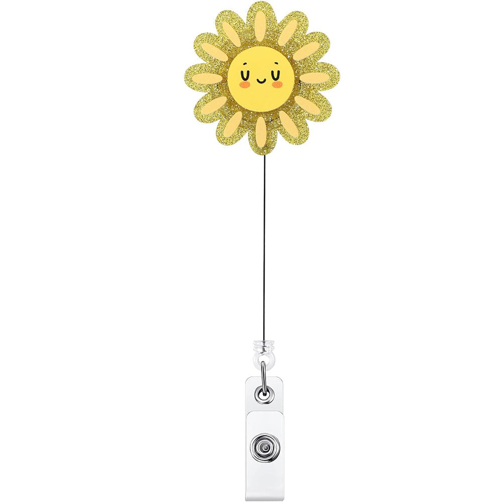 Retractable Badge Reel Cute Badge Clip for Students Staff Teacher