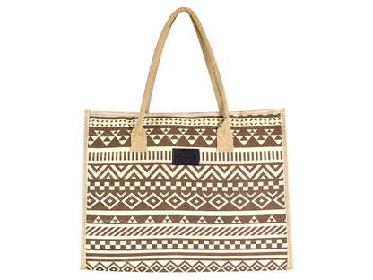Women's Canvas Boho Beach Tote Bag