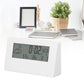 Digital Desktop Clock with Temperature Humidity Display-Opaque (with light)