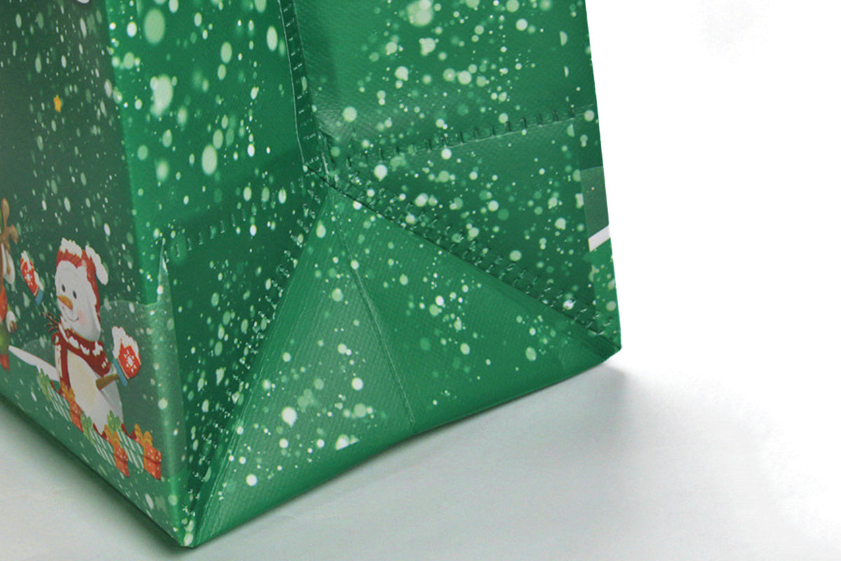 12PCS Christmas Gift Bags Large Reusable Christmas Tote Bags For New Year Party Supplies