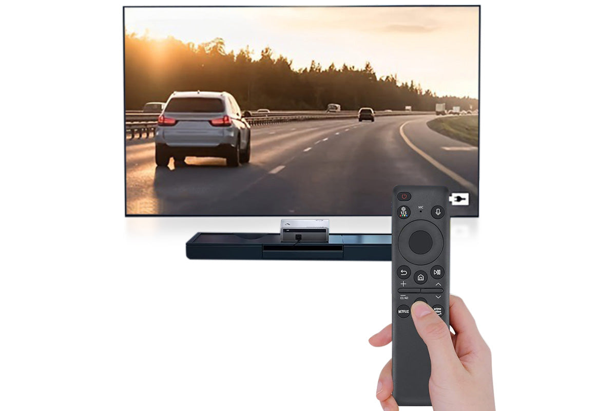 Solar Voice Remote Control for Samsung Smart TVs 8K Crystal UHD Series