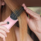 Cordless LCD Hair Straightening Brush 2-in-1 Portable Styling Tool for Travel