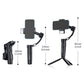 3-Axis Gimbal Stabilizer Intelligent Tracking Phone Stabilizer With Detachable Remote Control
