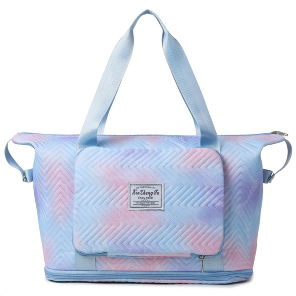 Gradient Color Expandable Large-Capacity Travel Foldable Duffle Bag