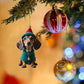 Merry Christmas Dachshund Dog Christmas Ornaments 7Pcs for Christmas Tree Hanging Decoration