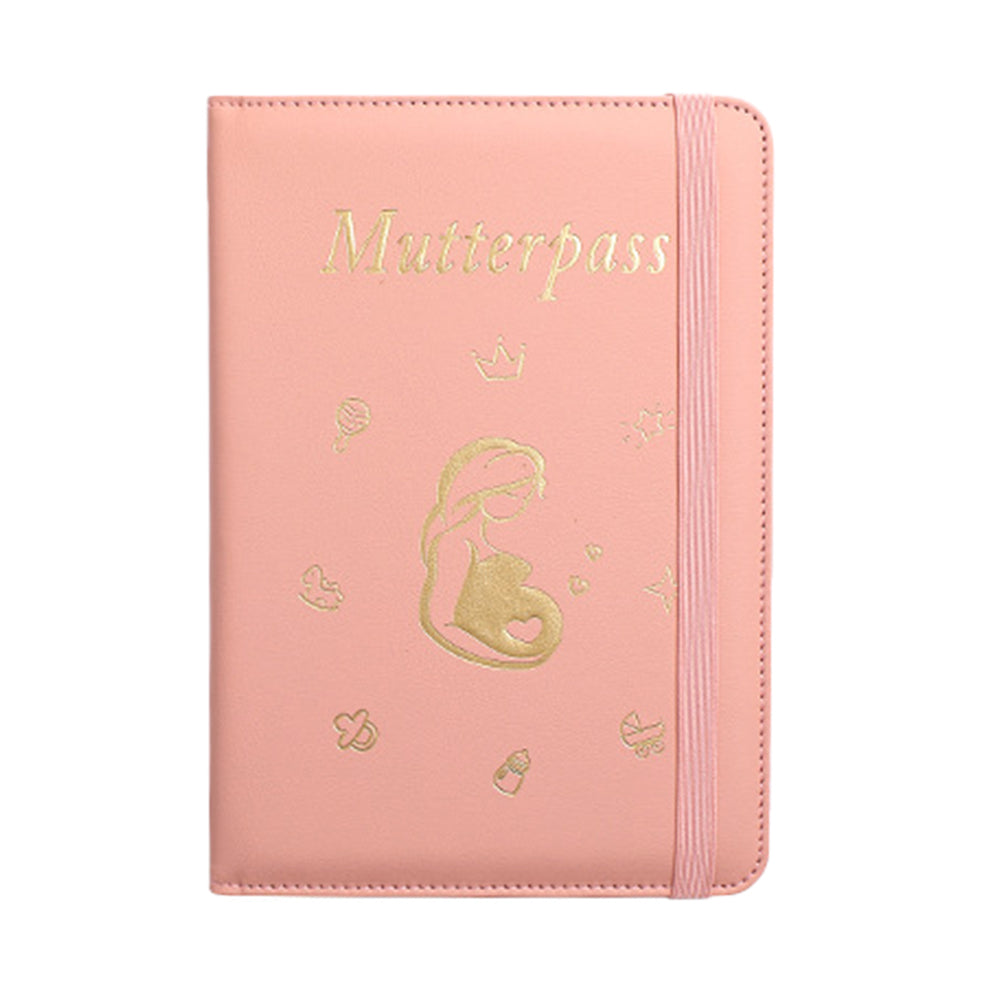 Pregnancy Daily Journal PU Cover Card Holder