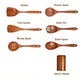 7 Piece Kitchen Utensil Cooking Spoon Set with Holder