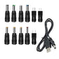 USB to DC 5V Charging Cable Power Cord 5.5x2.1mm with 11 Interchangeable Connectors
