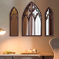 Christmas Gift 3Pcs Gothic Mirrors Arched Decorative Mirror Wall Mounted Goth Mirrors Decor